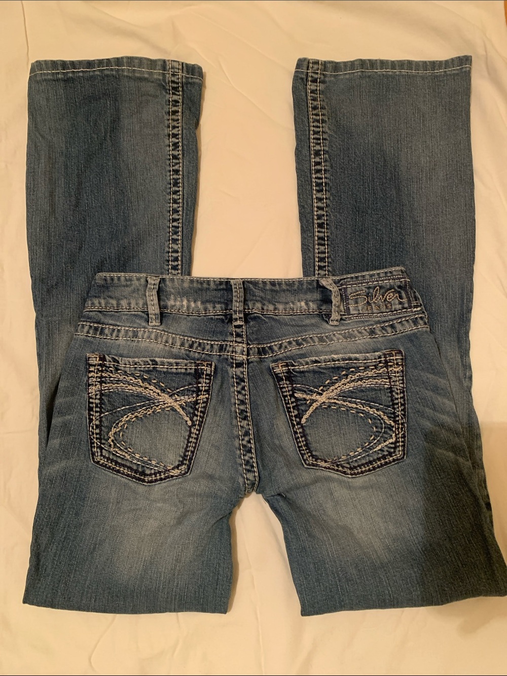 Silver Bootcut Low Rise Blue Jeans - Picture 3 of 6